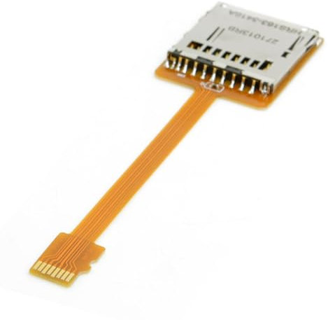 chenyang Micro SD TF Speicherkarten Set TF Stecker auf SD Buchse weiches flaches FPC Verlängerungskabel 10cm