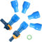 AXEN Bite Valve Replacement Mouthpieces (4-Pack), 2PCS Shutoff Valves, and 1PC O-Rings Kit for Hydration Bladder and Water Backpack Bladder Reservoir, Compatible with Most Brands
