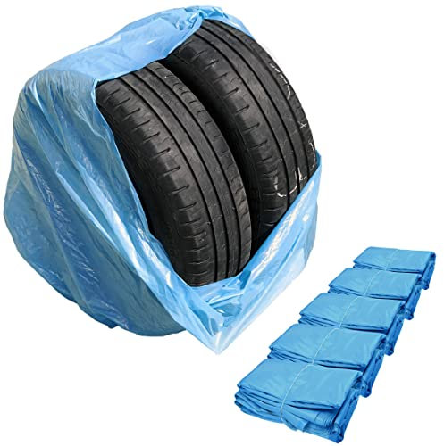 100x Reifentüte 1000 x 1000mm Blau Stark LDPE Reifensäcke bis 22 Reifentasche