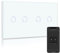 BSEED Interrupteur Connecté WiFi,Blanc Interrupteur Va et Vient sans Fil avec Écran Tactile,2 Gang 2 Voie+2 Gang 2 Voie Interrupteur Tactile Mural WiFi,Compatible avec Alexa et Google Home
