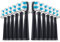 Ersatz-Zahnbürstenköpfe kompatibel mit fairy will elektrische Zahnbürste, Modell FW-507/FW-508/2011/959/917/551, D1/D3/D7/D8, W-Form-Design mit Nylonborsten bepflanzt (12 Stück)