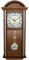PRIM Wanduhr Pendulum III – B, Retro Design, 610 x 250 x 90 mm, Verziertes Zifferblatt, Pendel-Wanduhr aus Holz, Quarz-Uhrwerk, Braun, Luxus Deko für Wohnzimmer, Schlafzimmer, Büro