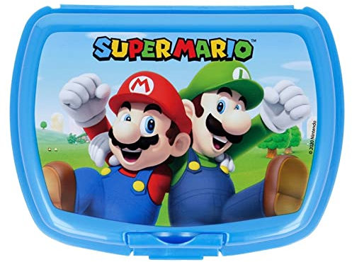 OM SUPPLIES Super Mario Urban Sandwich Lunch Snack Box Niños Escuela (Mario)