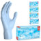 ARNOMED Einweghandschuhe Hellblau 100 Stück/Box, Einmalhandschuhe S, Nitrilhandschuhe, Handschuhe Einweg puderfrei, latexfreie Gummihandschuhe, Einweghandschuhe in XS, S, M, L & XL verfügbar