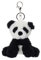 Apricot Lamb–Süßer gefüllter Panda Schlüsselanhänger 11 cm –Panda Schlüsselring für Schlüsselband & Schlüsselhalter–Schultütenanhänger(Schwarz)