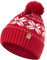 HEYO Mütze Damen Herren Norweger Mütze Bommelmütze Unisex Wintermütze Dick Gefüttert Warm (Rot)