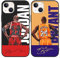 nurkorki [2 Stück Handyhülle für iPhone 13 iPhone 14 Hülle 6,1,Basketball Player Star 23 24 Design Muster Weich Premium TPU Silikon Design Case Stoßfest Cover Kompatibel mit iPhone 13