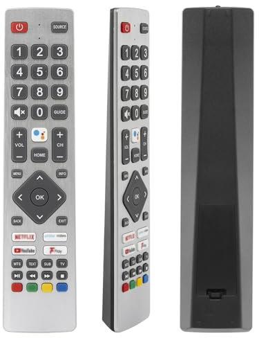 Nouvelle Télécommande Infrarouge pour Sharp la Télévision Intelligente avec 4 Raccourcis Clavier Communs sans Réglage (Pas de Fonction Vocale)