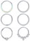 Diamday 6 Stück Nasenpiercing Ring Septum Ring Chirurgenstahl für Damen Herren Helix Tragus Nasenring Ohr Piercing Lippenringe Conch Knorpel Daith Septum Piercing Schmuck 8mm 10mm 18G 10MM