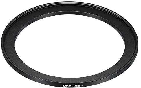 PATIKIL 82mm-95mm Metal Step Up Ring, Camera Lens Filter Adapter Ring Aluminum Filter Adapter Ring for Camera Lenses Hood, Black