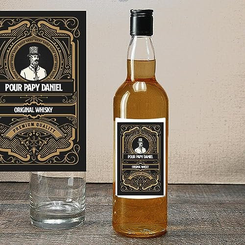 CADEAUX.COM - Bouteille de whisky personnalisée message - Rétro