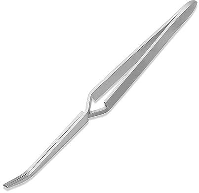 JOCXZI 1 pezzi strumenti per unghie-Pinza Multiuso per Nail Art in Acciaio Inossidabile Pinza per Palline di Cotone Pinze per Formatura Curva per lo Styling delle Unghie
