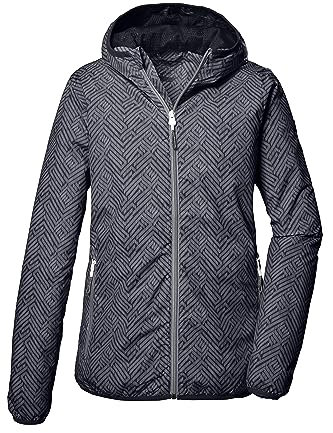 killtec Damen Funktionsjacke mit Kapuze, Outdoorjacke packbar KOS 69 WMN JCKT, dunkelnavy, 38, 41348-000