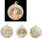 3er Set LED Christbaumkugeln mit leuchtendem Weihnachtsbaum, Glas-Baumkugeln, Christbaum…