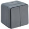 DEBFLEX 730423 - CYKLONE - Interrupteur Va et Vient - Double - IP55 - Anthracite
