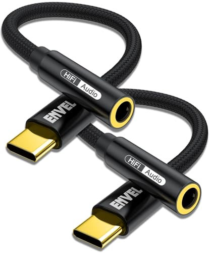 NGOKGA USB C to 3.5mm Adapter, Type C to 3.5mm Headphone Aux Audio Earphone Jack for iPhone 15 Pro Max, Samsung Galaxy, Google Pixel, iPad Pro, HUAWEI, Xiaomi, and More Type C Devices