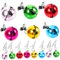 VINTORKY 24St weihnachtlicher Bartclip Gesichtshaarkugeln Bartclips Weihnachts Party Weihnachten Party Dekor Christbaumschmuck Bartglockenclip Bart Haarschmuck Mini Weihnachtskugeln Gurt