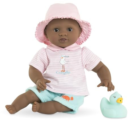 Corolle - Mon Premier Poupon, Bébé Bain Alyzée, avec Jouet de Bain Canard, 30cm, dès 18 Mois, 9000100760