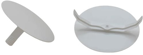 O4L Federdeckel, weiß, rund, Ø 85 mm, für Ø 70 mm Unterputzdosen, 10 Stück