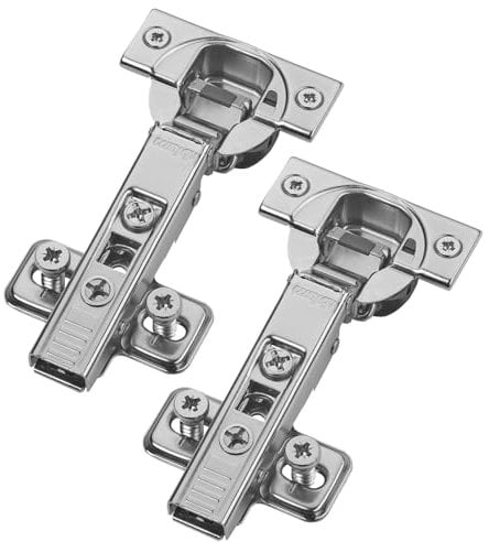 Set di 2 cerniere angolari BLUM 71B3580 110° con chiusura automatica incl. piastra di montaggio 173L8100 e viti di sistema
