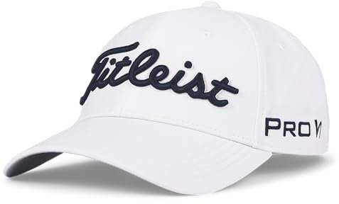 Titleist Unisex Junior Tour Performance Hat Hut, weiß/Marineblau, Einheitsgröße