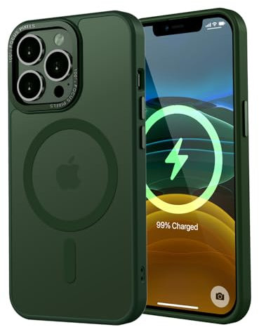 KPPIT Magnetisch Hülle für iPhone 11 Pro 5,8 Zoll [Kompatibel mit Magsafe],Matt Transluzente Handyhülle für iPhone 11 Pro Case Dünn Cover Stoßfest Kratzfest Schutzhülle (Grün)