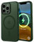 KPPIT Magnetisch Hülle für iPhone 11 Pro 5,8 Zoll [Kompatibel mit Magsafe],Matt Transluzente Handyhülle für iPhone 11 Pro Case Dünn Cover Stoßfest Kratzfest Schutzhülle (Grün)