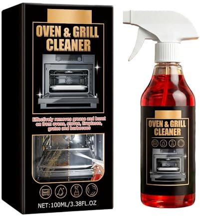Oven Cleaner, 2026 New Oven Cleaner Heavy Duty Spray, Powerful Kitchen Grease Remover, Grill & Barbecue Cleaner, Fast-Acting Professional Cleaning Spray for Air Fryer Ovens Grills BBQ (1Pcs)
