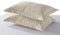 MarCielo 2-Piece Embroidered Pillow Shams, Decorative Microfiber Pillow Covers Set, Standard Size, Beige