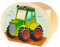 Hess Holzspielzeug 15227 - Spardose aus Holz mit Schlüssel, Serie Traktor, handgefertigt, Geschenk für Kinder zum Geburtstag, ca. 11,5 x 8,5 x 6,5 cm groß