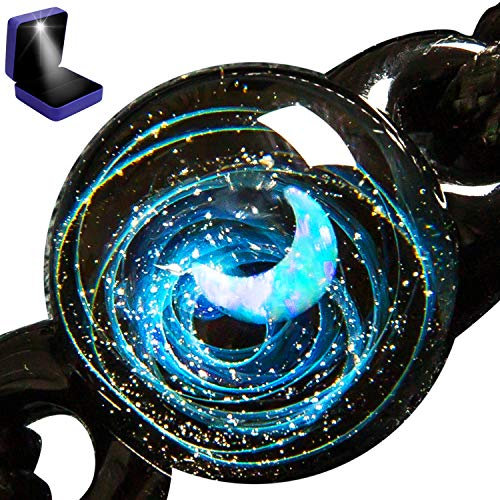 Pavaruni - Original Galaxie-Schmuck - Aurora Kosmos-Design - japanische Kunst - von Kunsthandwerkern gefertigt - Geschenkidee (X_Neptune(Armbänder))