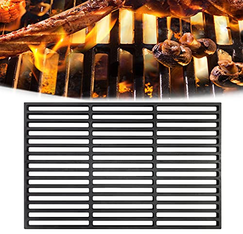 HENGMEI Griglia in ghisa, 40 x 60 cm, smaltata, griglia per barbecue a carbonella, griglia a gas