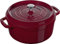 STAUB Gusseisen Bräter/Cocotte, rund 24cm, 3,8L, Aromaregen Funktion für optimale Befeuchtung, Für alle Herdarten inkl. Induktion & Backofen, Bordeauxrot, Bordeaux