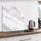 murando Glass Splashback for Kitchen Backsplash Cooker Protector Tempered Glass Decorative Wall Art Panel Heat Resistant Graphic 60x60 cm / 24x24 Marble Stone look f-B-0304-aq-a
