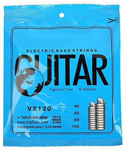 Corde per basso a 4 corde, corde lisce, portatile per principianti professionisti amanti dello strumento basso