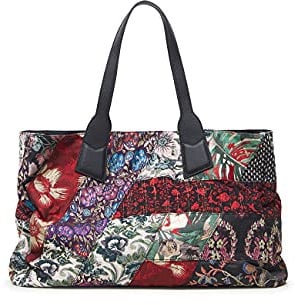 Desigual Damen Bols_nini Patch Shopper Bag, Schwarz, U EU