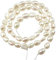 TOAOB Natürliche Süßwasser Zuchtperlen 1 Garn 35 bis 40 Stück 6 bis 7 mm Reis Oval Muschelfarbe Natursteine für Armbänder Schmuck Halsketten Ohrringe