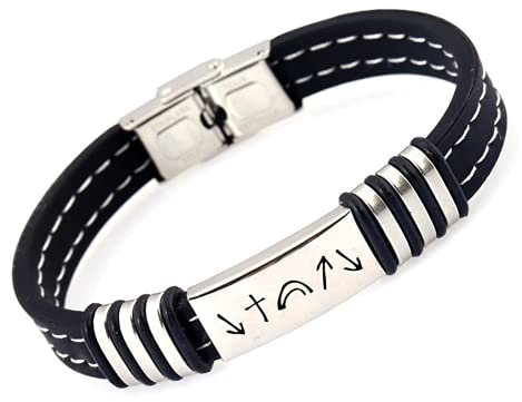 Jesus Christlicher Zeugenglaube Schmuck für Männer Frauen - Inspirierte Bibel Christus Sammlung Silikon Armband Armreif - Katholische Heilungsgeschenke, He Came Died Arose Ascended Coming Back