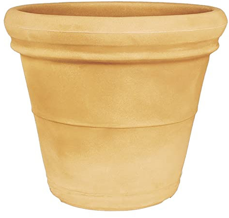 Decorspace Pot de fleurs rond en résine décoration extérieure « Made in Italy » (Impruneta, 70 cm