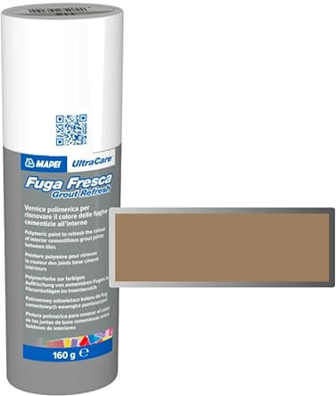 Mapei Ultracare FUGA FRAISE 135 POUDRE DORÉE Peinture polymère pour renouveler la couleur des joints de ciment Flacon 160 g.