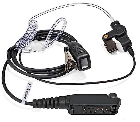 HYSHIKRA Sepura - Auricolare Compaitble per radio Sepura STP8000 STP9000 SC20 SC21 (tubo acustico nascosto)