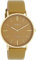 Oozoo Vintage Damen Uhr Olive/Gold - Armbanduhr Damen mit 20mm Lederarmband - Analog Damenuhr in rund C20327
