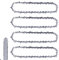 4 catene per motosega da 25 cm, 3/8, LP 40, 1,3 mm, catena a basso ritorno, compatibile con Einhell GC-LC 18/25 Li & GE-LC 18/25 Li, Husqvarna 436 Li, 536 Li, 536 LiXP e altro ancora