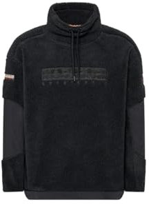NAPAPIJRI TEIDE T 1 Felpa di Pile Uomo con Collo Alto 041 Black, S