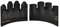 KUTOOK Fitness Handschuhe Trainingshandschuhe Sporthandschuhe Krafthandschuhe Herren Damen Kurzfinger Fingerlos Stoßdämpfend mit Palm Pad für Crossfit Bodybuilding Gym Krafttraining schwarz L