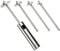 PURPLELILY Stainless Steel Zucchini Courgette Cucumber Corer, Fruit Corer Tool, Silver, 304 Stainless Steel Handle