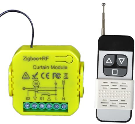Modulo ZigBee per Tapparelle, Tende, Persiane, Interruttore Intelligente Telecomando RF 433MHZ, Compatibile con Alexa Google Home, Comando per Persiane Avvolgibili, Relè (1)