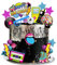 Vezerd Tortendeko Geburtstag, 24 Stück Disco Kuchen Deko Tortenaufleger für Geburtstag Karneval Party, 70er 80er Jahre Retro Themen Happy Birthday Torten deko Cupcake Topper für Mädchen Junge