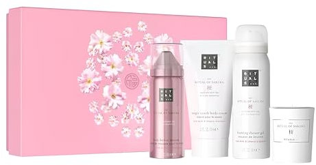 RITUALS Pflege-Geschenkset The Ritual of Sakura Körperpflege Geschenkset, Luxuspflege für Körper & Seele, wiederverwendbare Box
