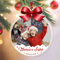 Palline di natale personalizzate con foto e nome in plexiglass. Decorazioni natalizie albero di Natale. Idea regalo per natale. Forma Rotonda